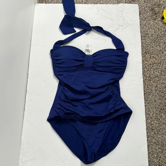 Tommy bahama navy blue one piece swim suit size 6 - Picture 4 of 11